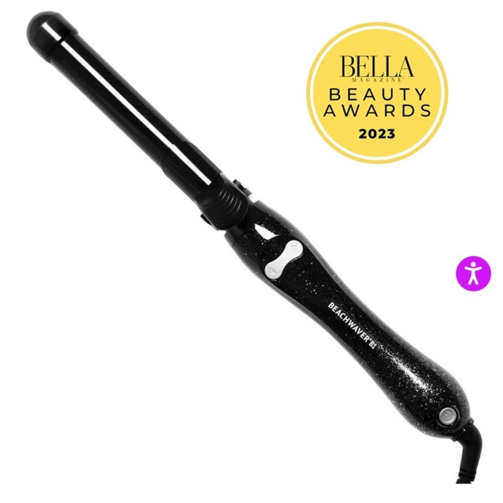 Beachwaver B1 black glitter rotating